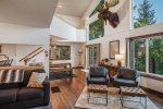 Northwest design with rustic elegant finishes and great windows